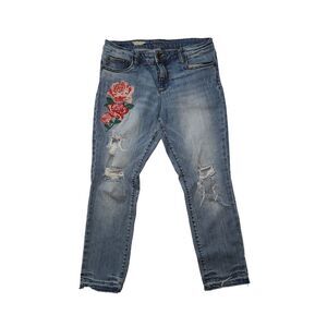 KUT From The Kloth Jeans Reese Ankle Straight Leg Women's Boyfriend Stretch Sz 8